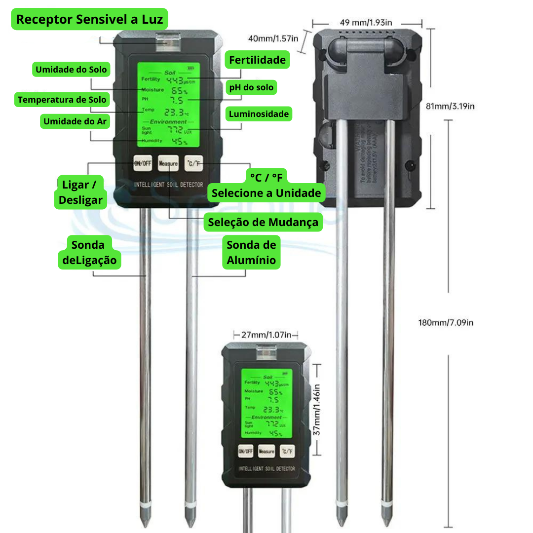 MEDIDOR DE FERTILIDADE DO SOLO
